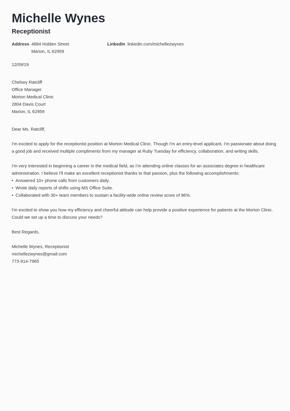 Sample Cover Letter for Resume No Experience How to Write A Cover Letter with No Experience—examples