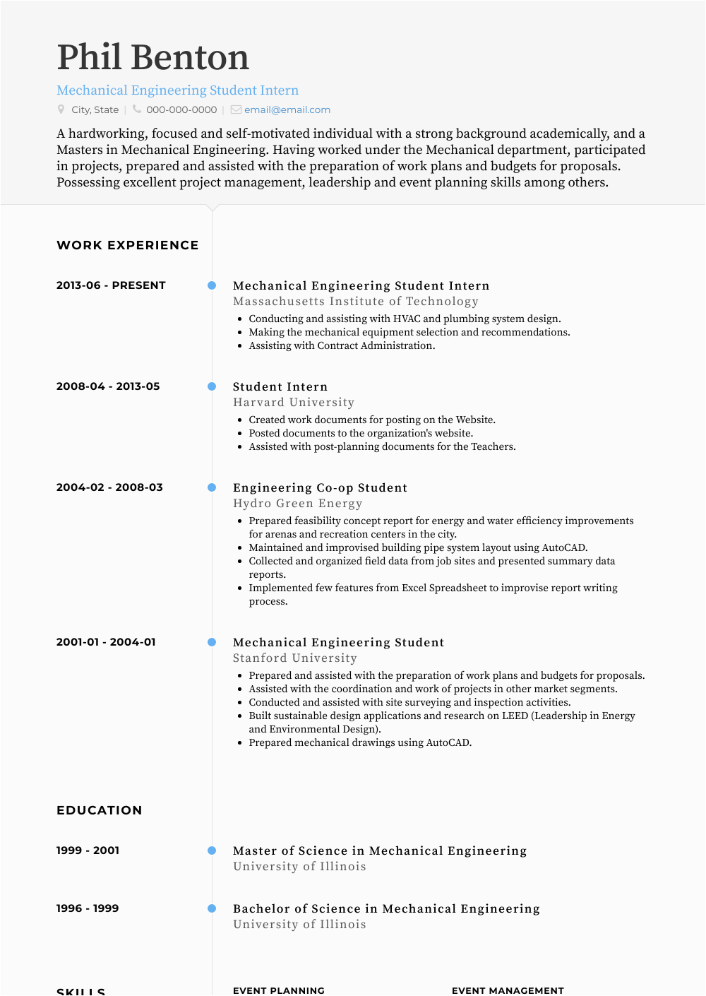 Sample Engineering Student Resume for Internship Student Intern Resume Samples and Templates