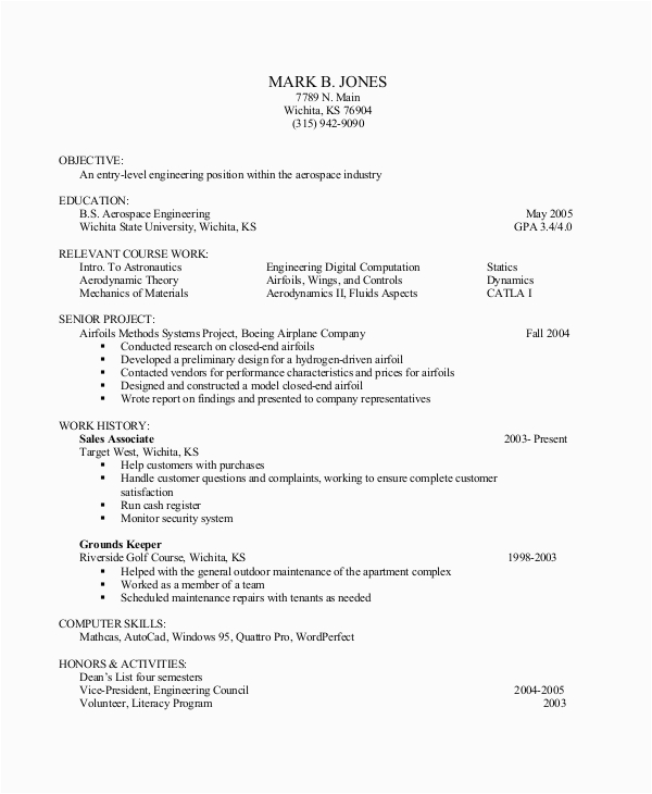 Sample Entry Level Accounting Resume No Experience Free 10 Entry Level Resume Samples In Ms Word