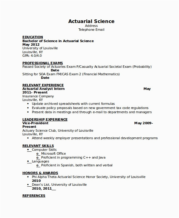 Sample Entry Level Actuarial Science Resume Write My Paper for Me Masters Level the Lodges Of