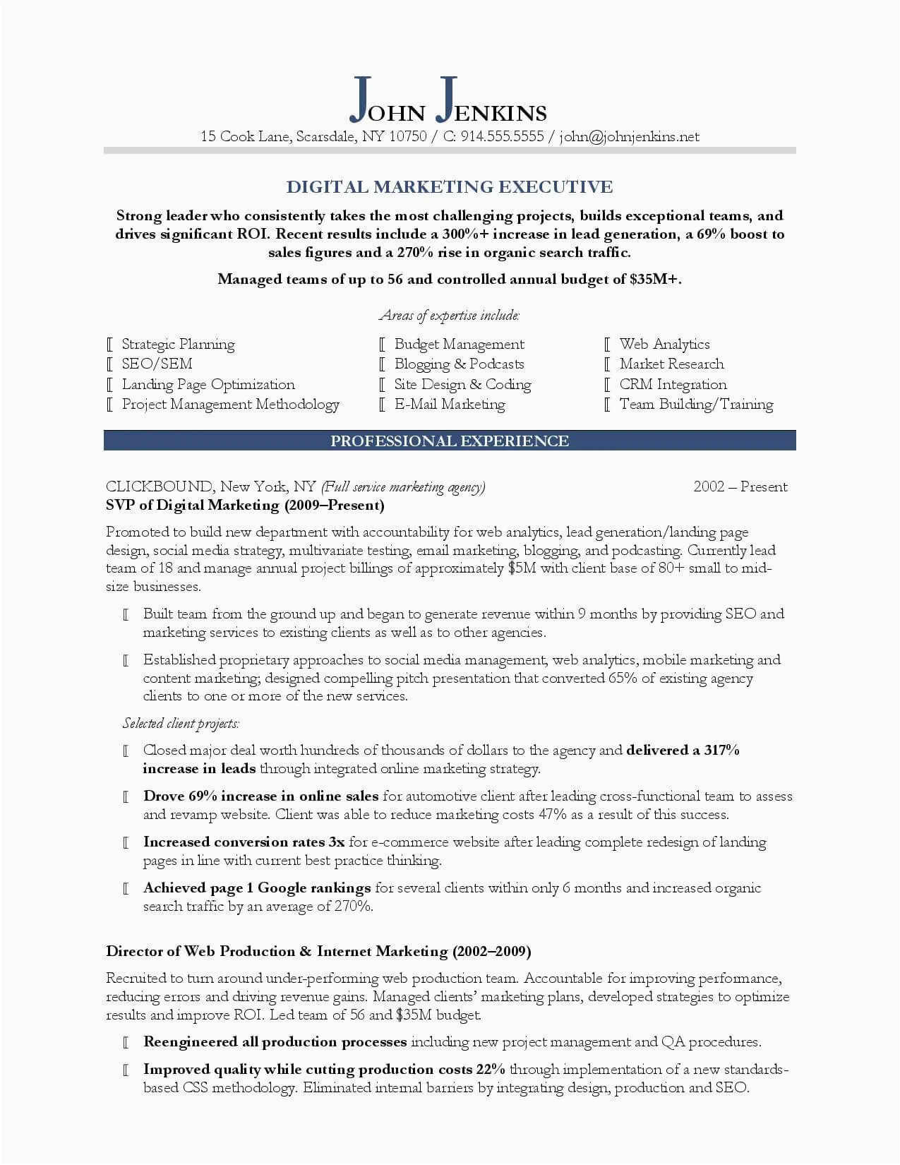 Sample Marketing Statement for Your Resume 10 Marketing Resume Samples Hiring Managers Will Notice