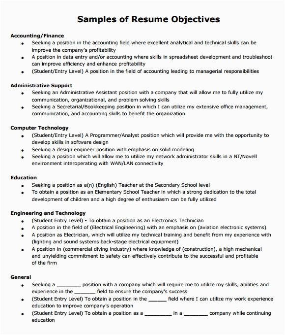 Sample Objectives for Resume In Retail Free 6 Sample Retail Resume Templates In Pdf Ms Word
