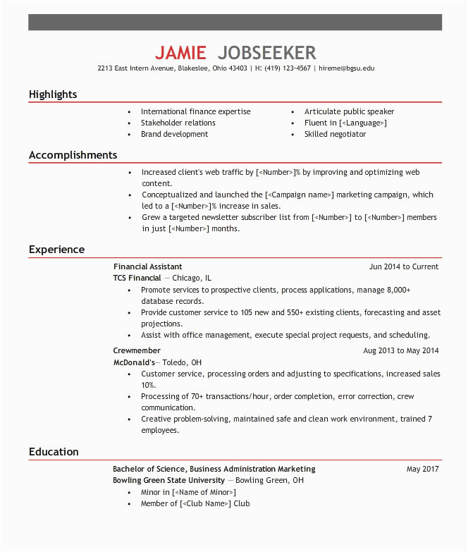 Sample Objectives for Resume with Bachelor S Degree Sample How to Write Bachelor Business Administration Resume Free