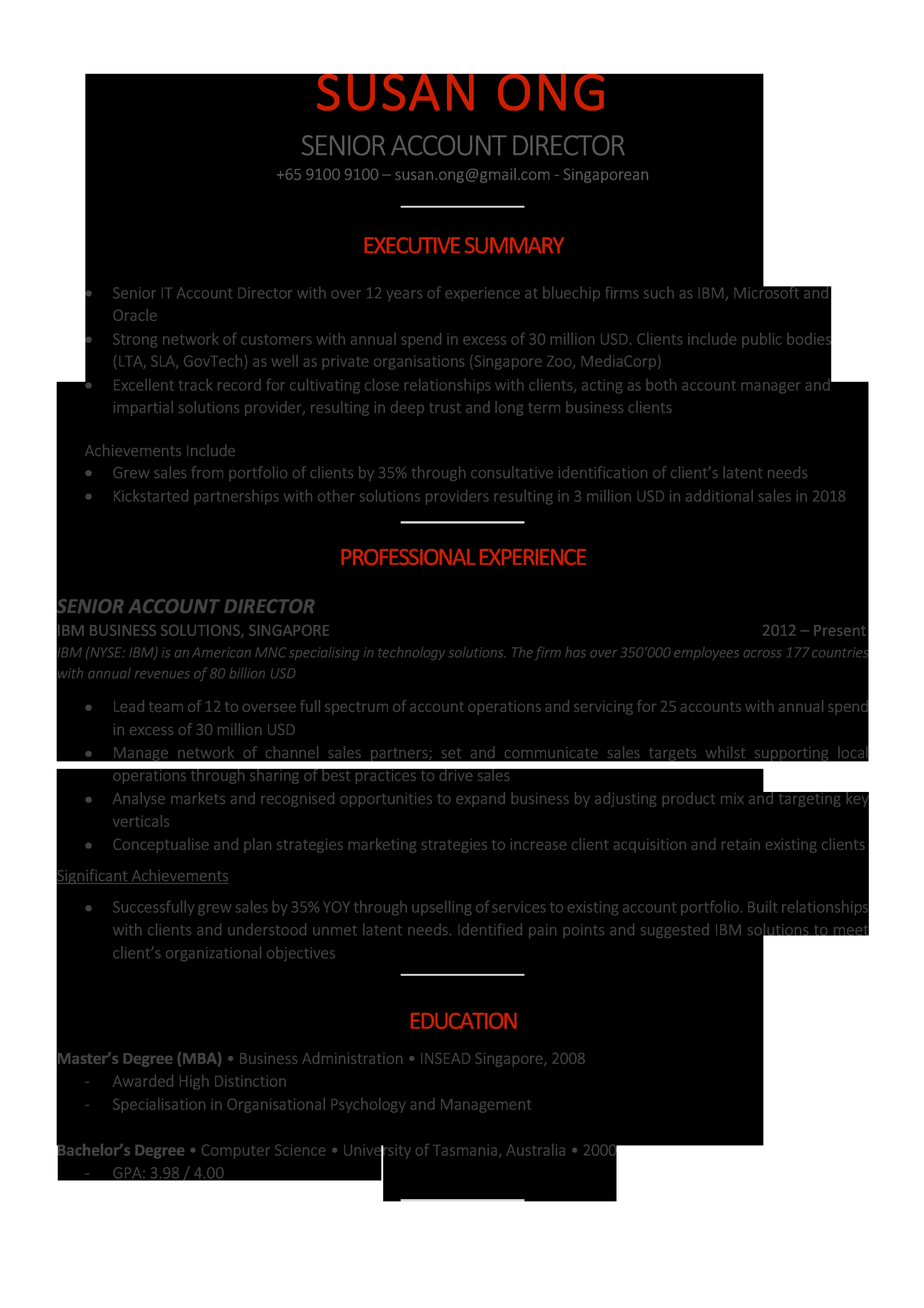 Sample Of Full Block Style Resume 10 Professional Resume Templates