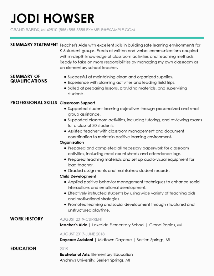 Sample Of Functional Resume for Teacher Functional Resume format is It Right for You Templates Included