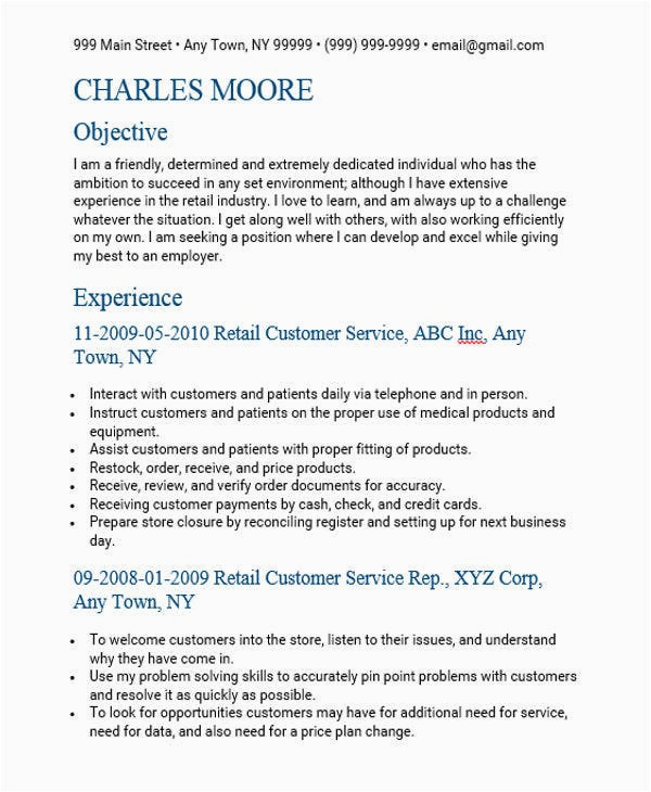 Sample Resume Customer Service Sale Store 30 Printable Sales Resume Templates Pdf Doc