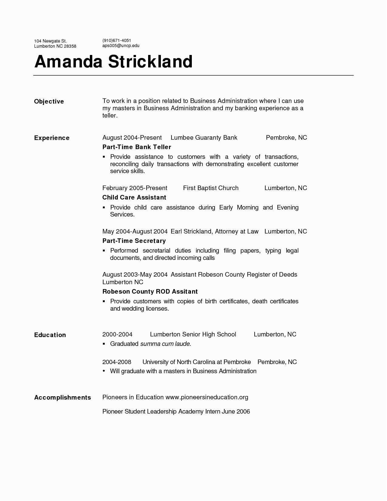 Sample Resume for Bank Teller Position with No Experience Sample Bank Teller Resume No Experiencecareer Resume Template