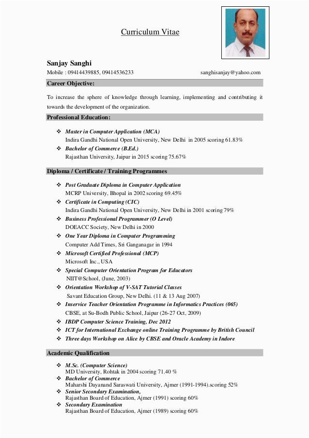 Sample Resume for Computer Science Teacher In India Resume for Erce Teachers You Dont Want Resume Sample as Your Enemy