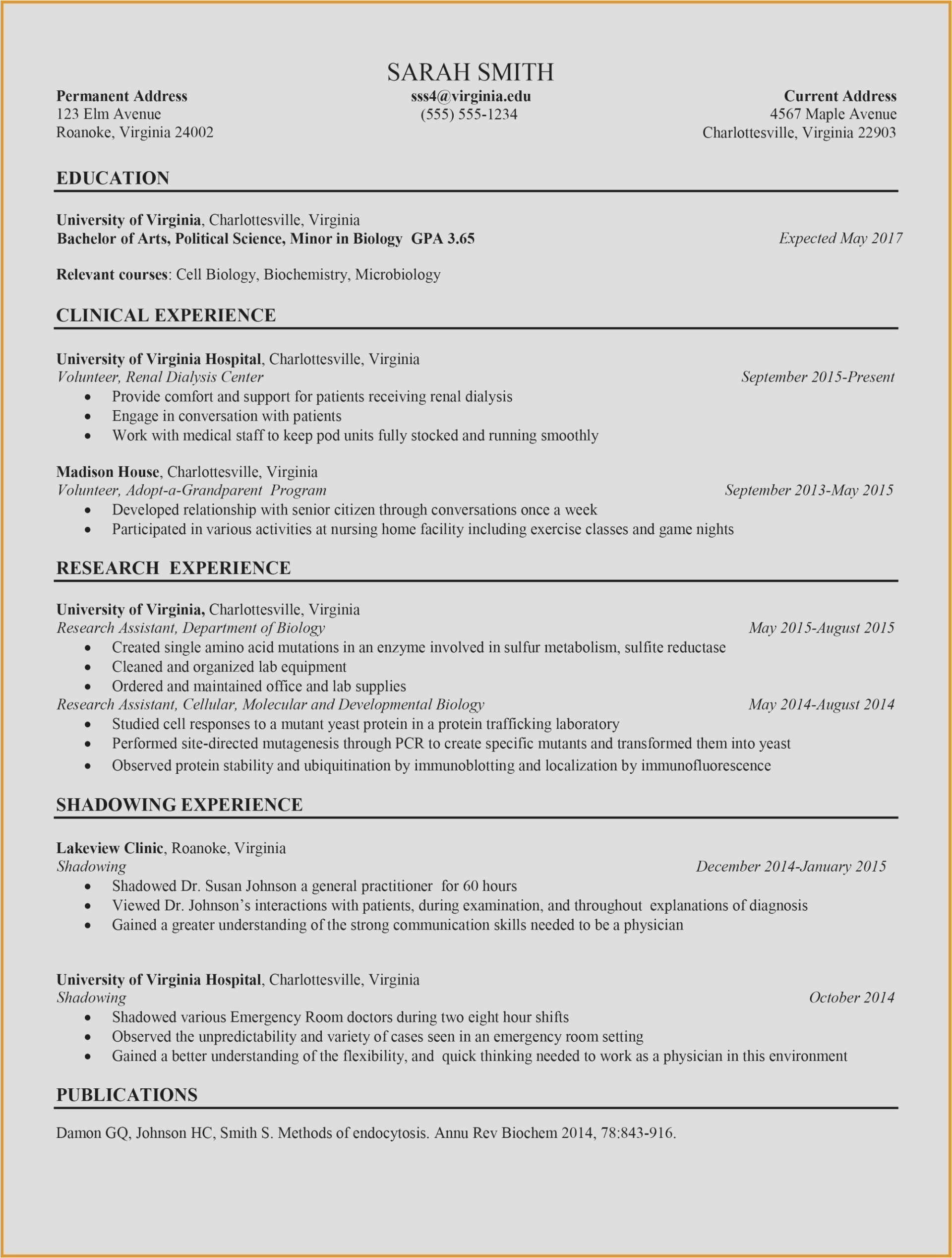 Sample Resume for Fresh Graduate Nurses with No Experience New Grad Nursing Resume Clinical Experience Fresh 14