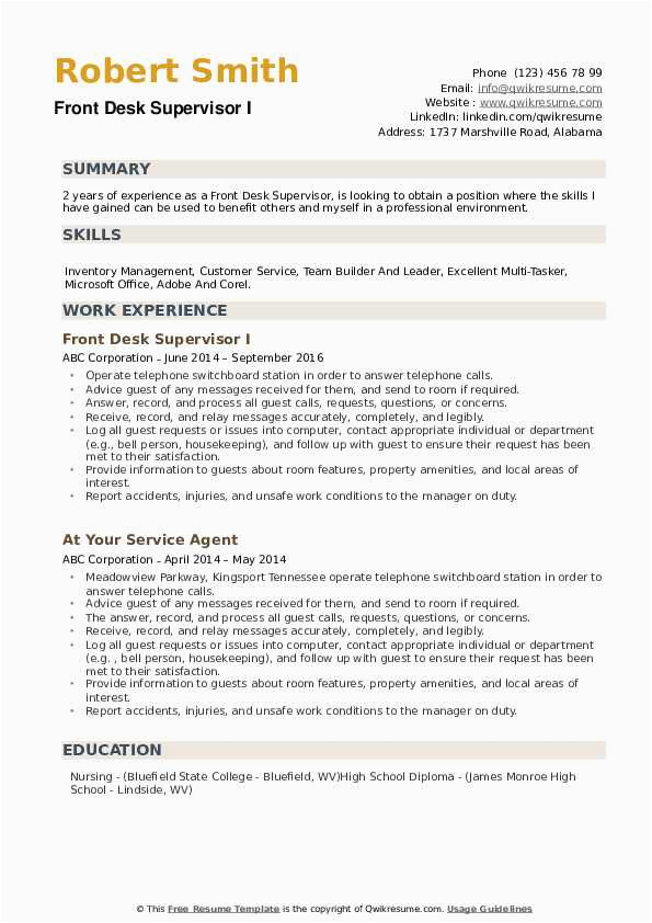 Sample Resume for Front Desk Customer Support Admin Sample Resume for Front Desk Customer Service Good Resume Examples