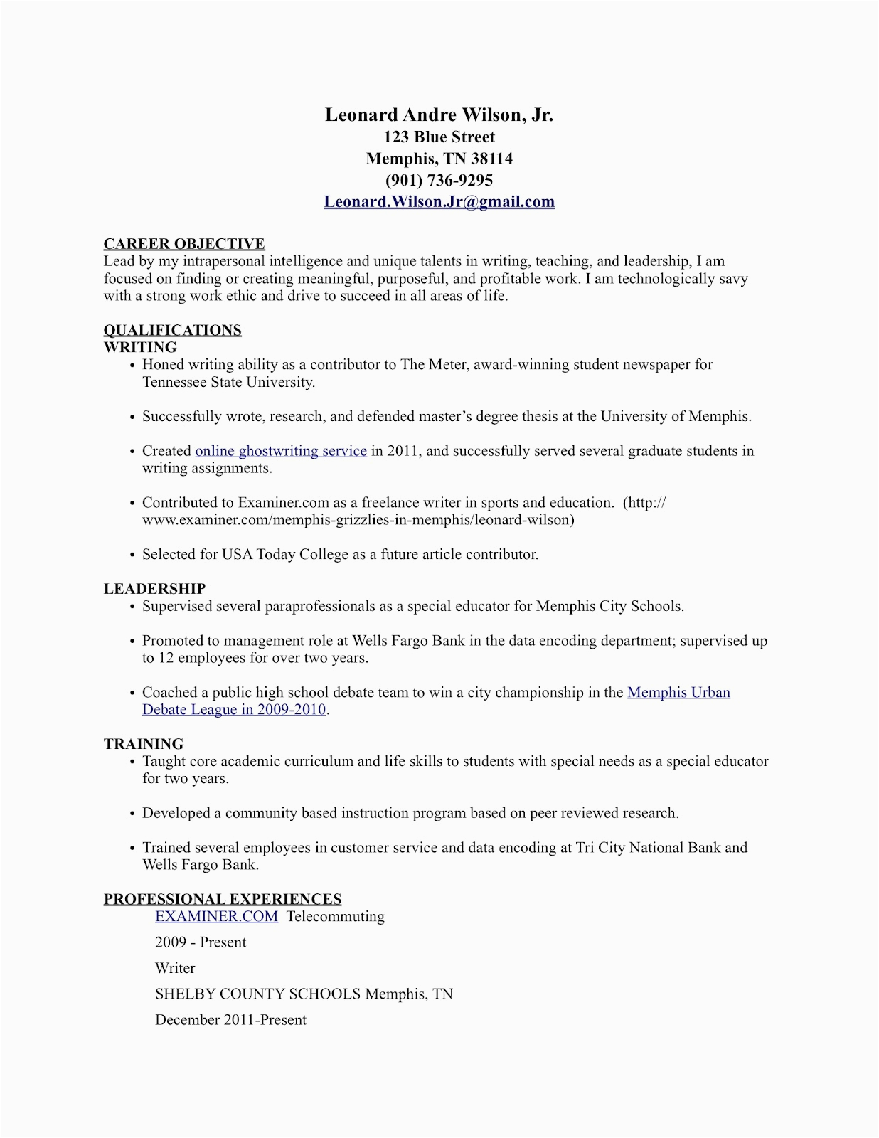 Sample Skills and Interests In Resume Following My Passion to Success Career tools Sample Resume Featuring