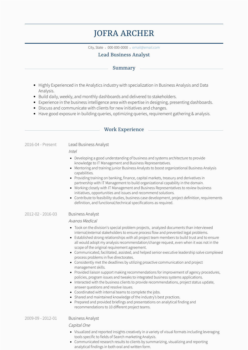 Business Analyst Cto Domain Resume Samples Business Analyst Resume Samples and Templates