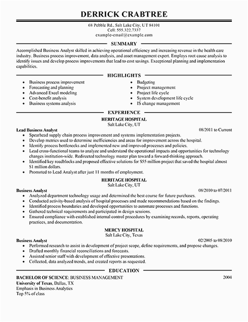 Business Analyst Cto Domain Resume Samples Pin On Note to Self
