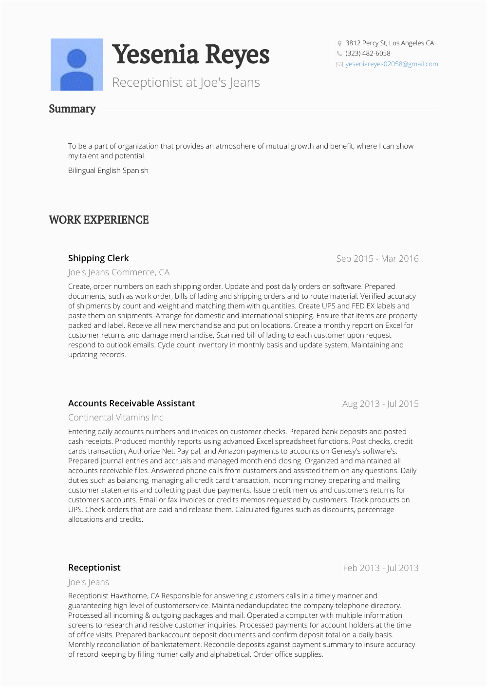 Resume Sample for A Shipping Clerk Shipping Clerk Resume Samples and Templates