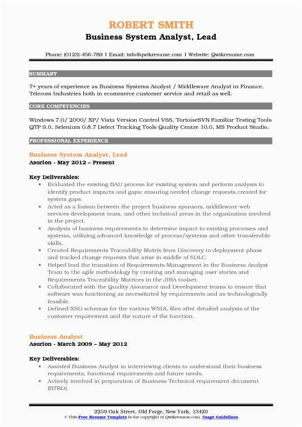 Resume Samples for Business System Analyst Business Systems Analyst Resume Examples Best Resume Examples