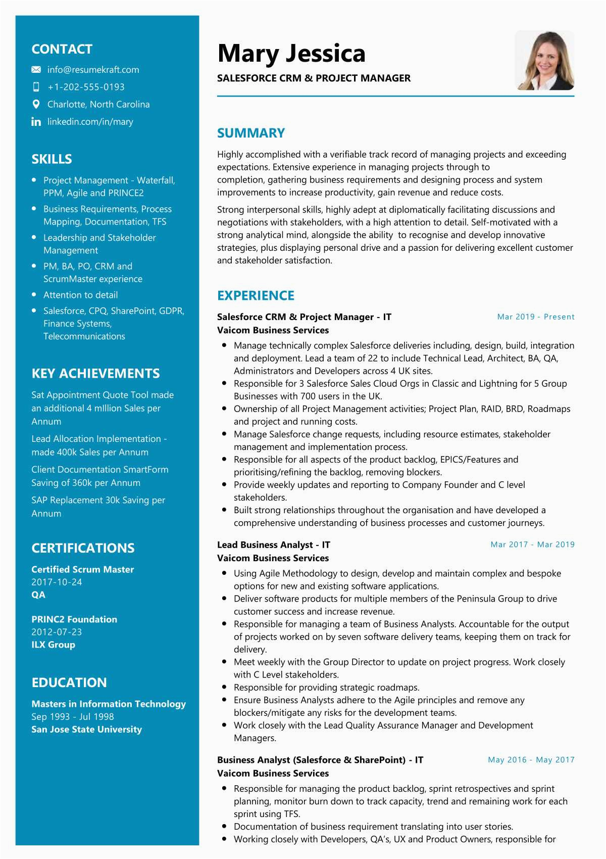 Salesforce Dx Roles and Responsibilities and Sample Resumes Salesforce Crm Resume Sample 2022