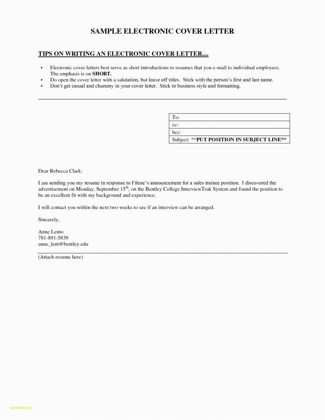 Sample Email Letter with Resume attached Sample Email Cover Letter with Resume attached