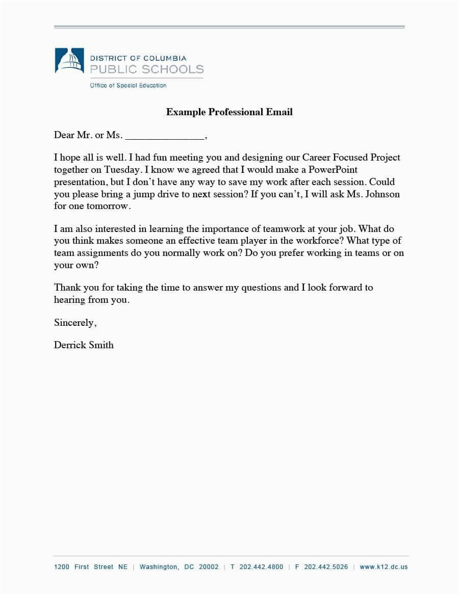 Sample Email Response to Resume Request Download Professional Email Example 05