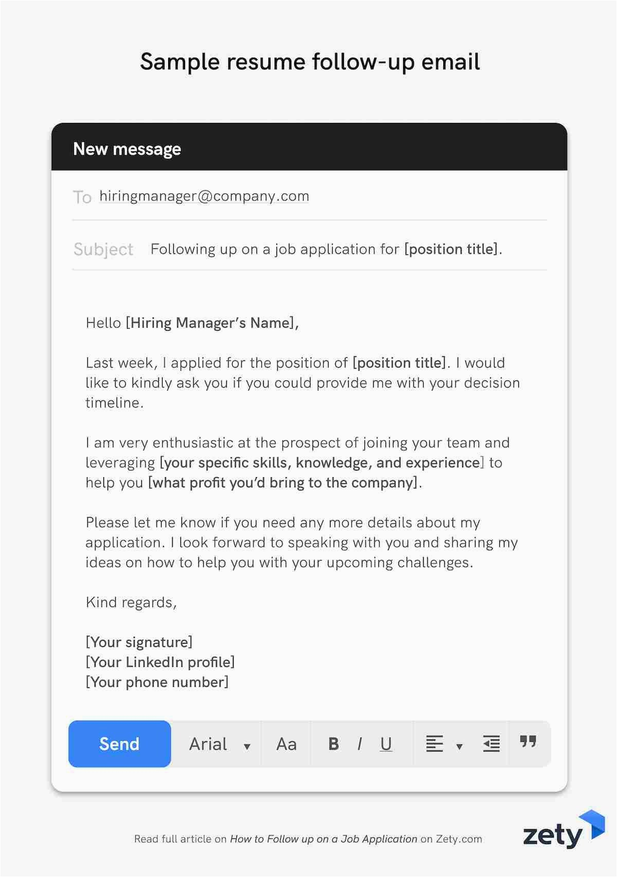 Sample Email Response to Resume Request How to Follow Up On A Job Application with Email Sample