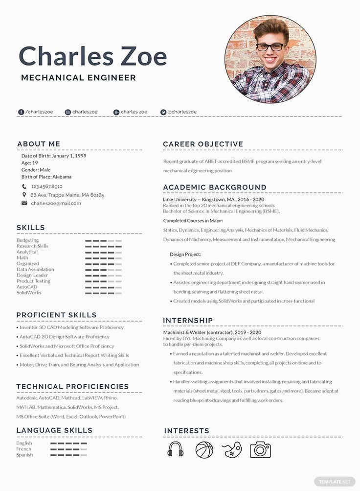 Sample Mechanical Engineering Resume for Freshers Free Mechanical Engineer Fresher Resume Template Download 919 Resume