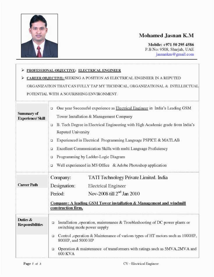 Sample Objectives Of Resume for Engineering Electrical Engineer Resume Sample Beautiful Resume Objective Examples
