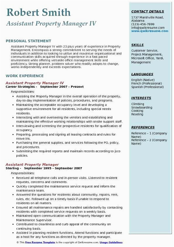 Sample Real Estate Management Controller Resume Templates √ 20 Mercial Property Manager Resume In 2020
