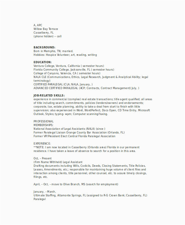 Sample Real Estate Paralegal Resumes Residential Paralegal Resume Template 7 Free Word Pdf Documents Download