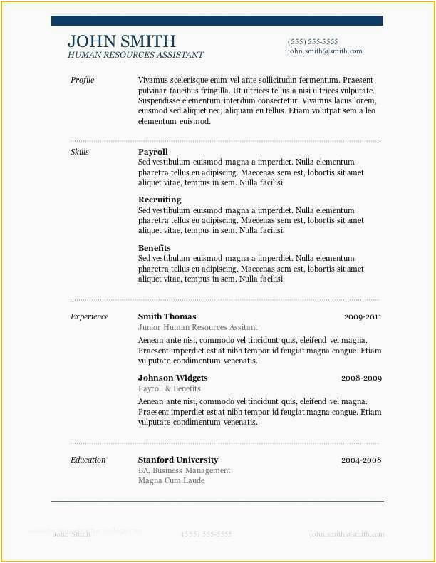 Sample Resume for Ms In Us with Work Experience Resume Templates Microsoft Word 2010 Free Download 7 Free Resume