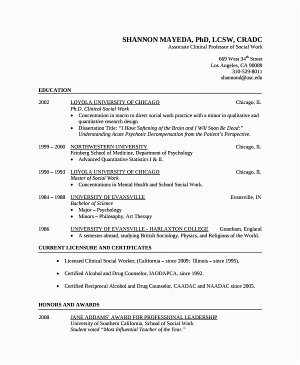 Sample Resume for Msw social Worker Free 9 Sample social Worker Resume Templates In Pdf