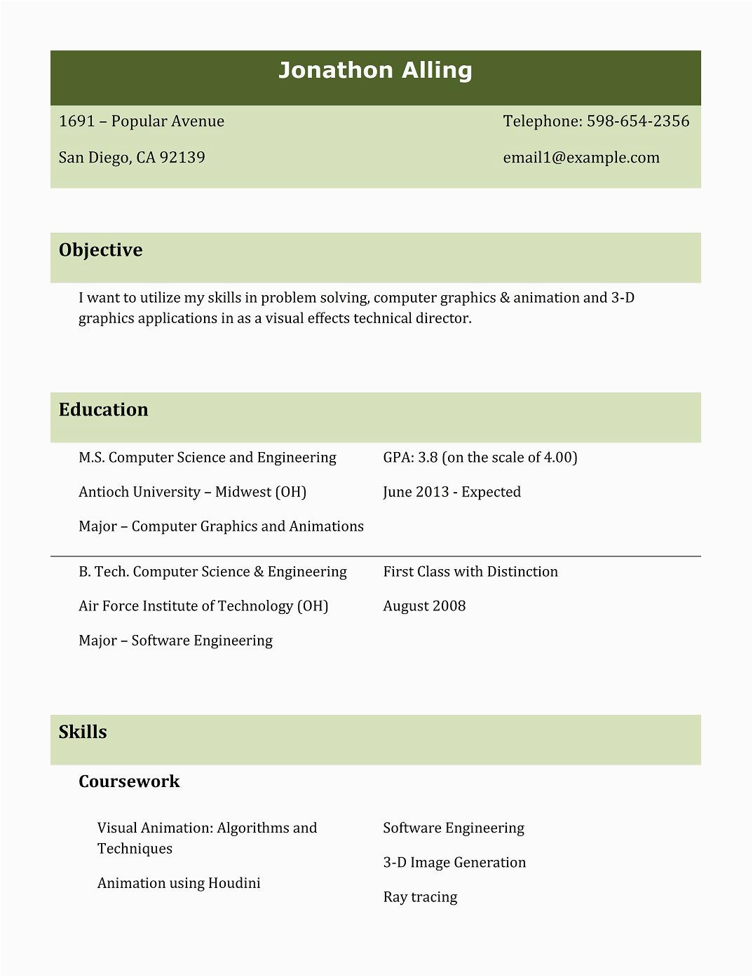Samples Of Different Styles Of Resumes 9 Best Different Types Of Resumes formats Sample