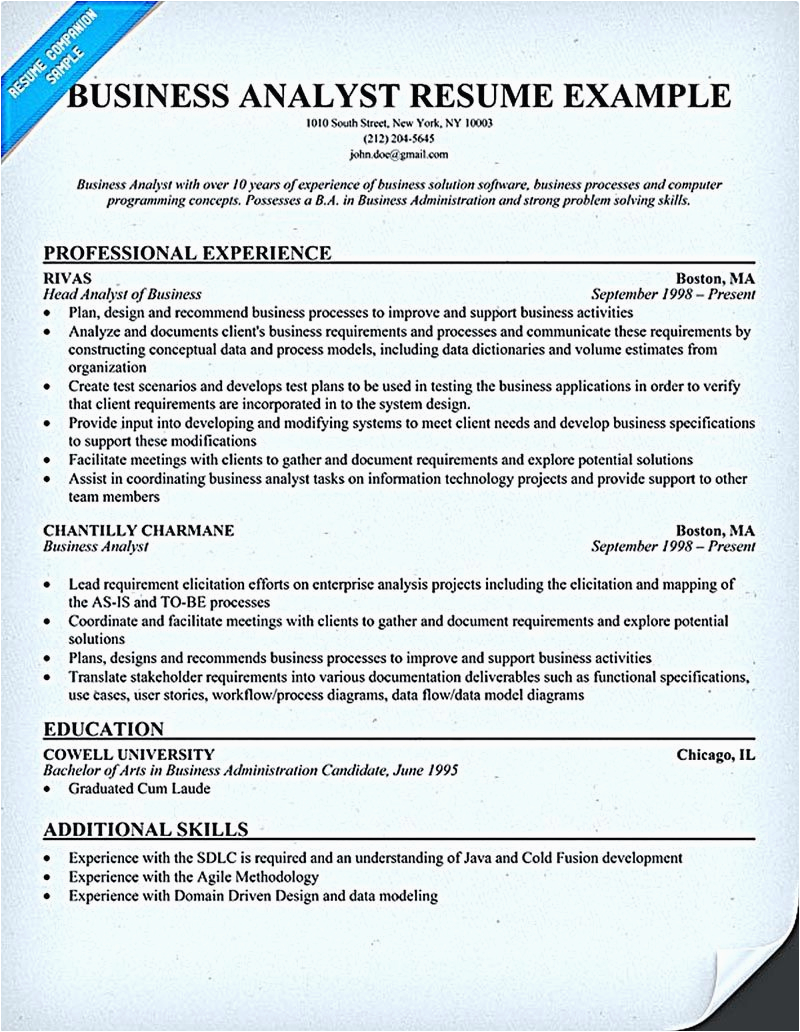 Business Analyst Ict Applucation Domain Resume Samples Business Analyst Resume Describes the Skills and Expertise Of Business