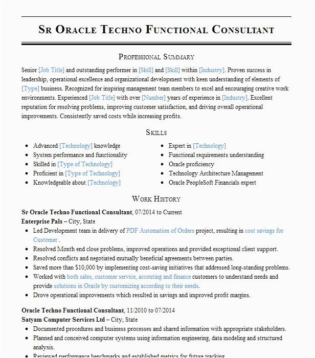 Oracle Hrms Technical Consultant Resume Sample oracle Hrms Techno Functional Consultant Resume Example Ventois Inc