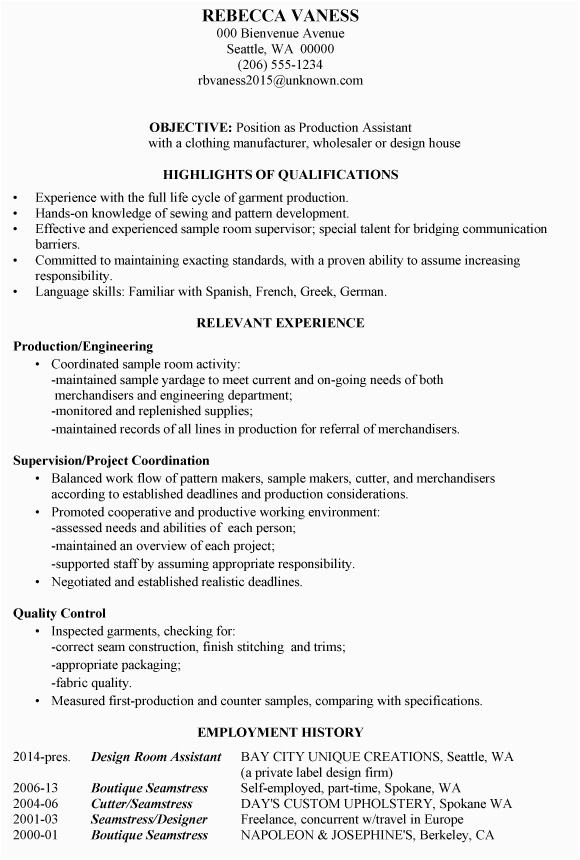 Production assistant Resume No Experience Sample No College Degree Resume Samples Archives Damn Good Resume Guide