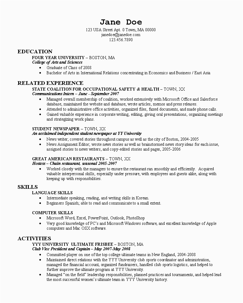 Resume Sample for University Application Fashion Design Page Not Found
