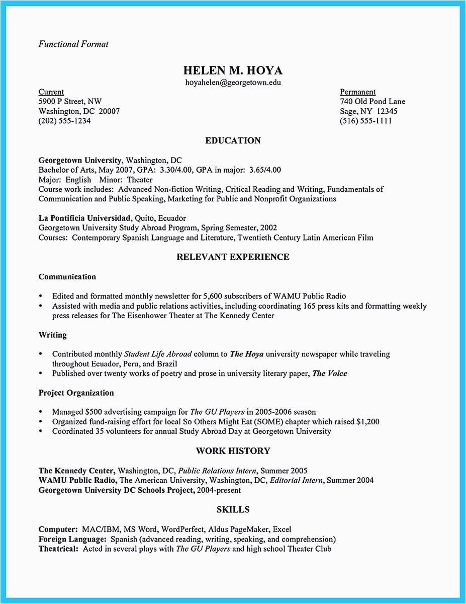 Sample Of Functional Resume with No Experience Well Written Csr Resume to Get Applied soon