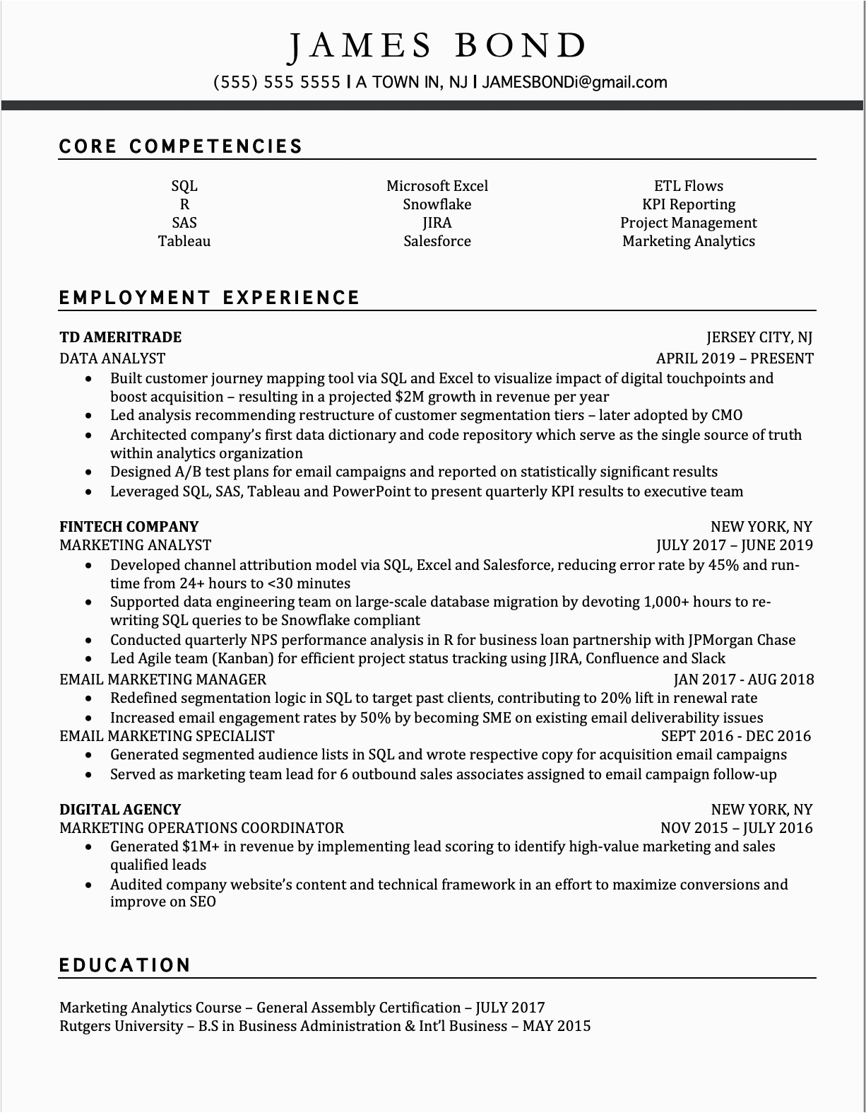 Sample Resume Different Positions Same Company Resume format Multiple Positions In Same Pany