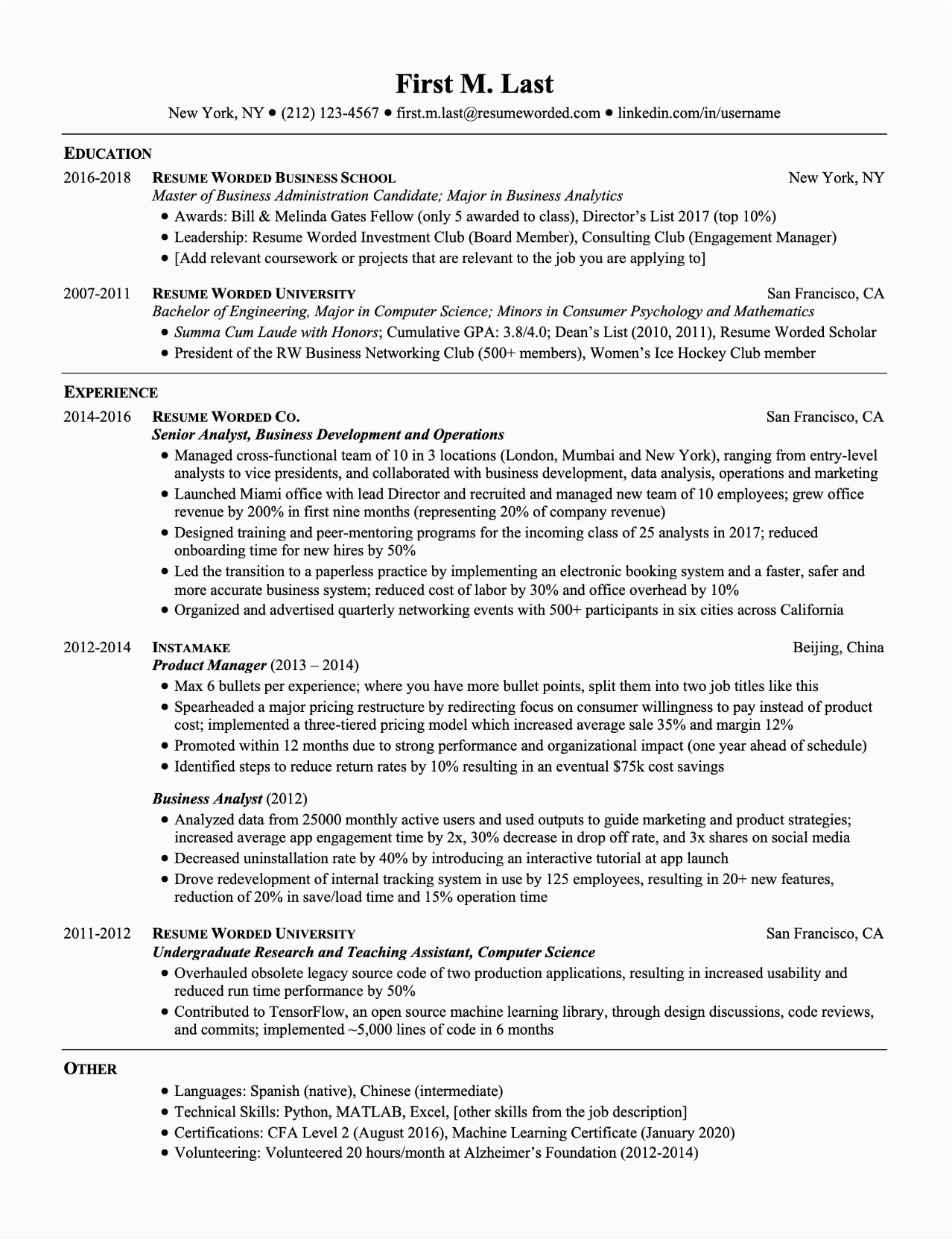 Sample Resume Different Positions Same Company Resume format Multiple Positions In Same Pany