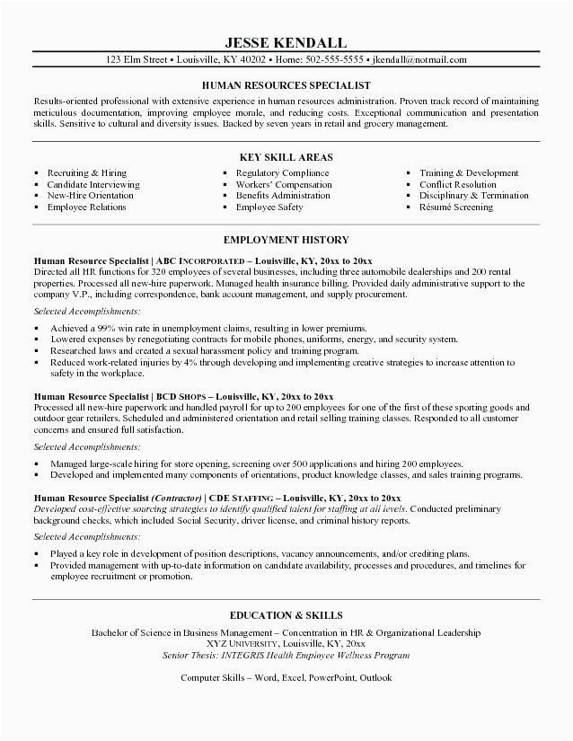 Sample Resume Objectives for Human Services Free Resume Templates Human Services