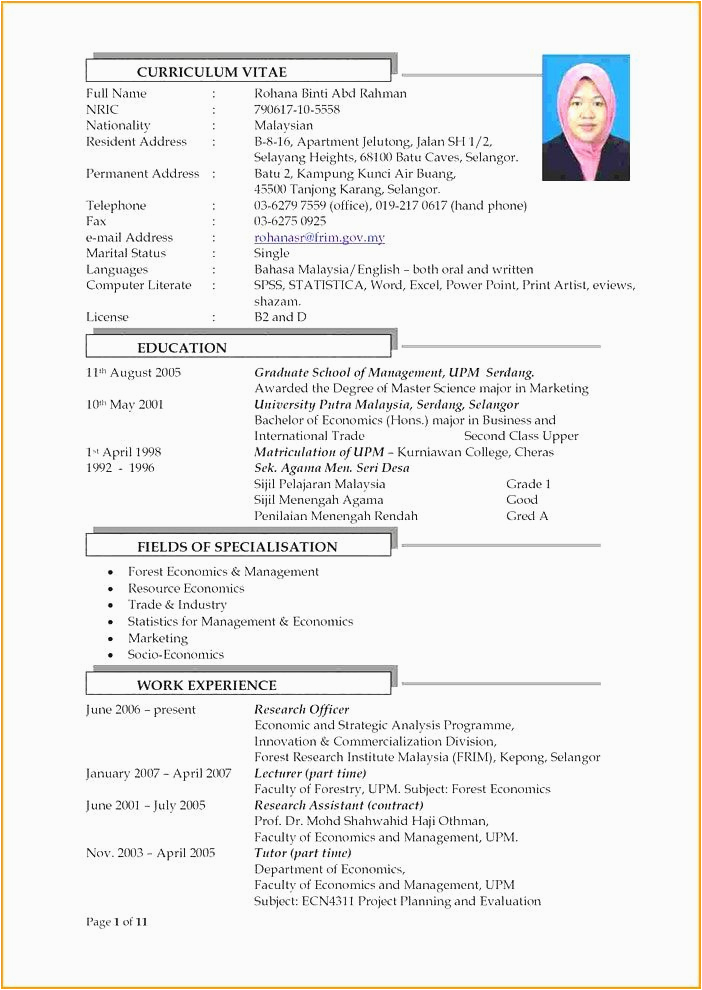 The Best Resume Sample In Malaysia Resume format Malaysia Best Wallpaper